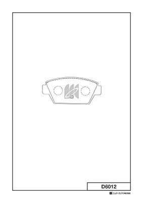 Тормозные колодки дисковые MK KASHIYAMA D6012