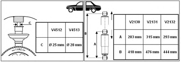 Амортизатор подвески MONROE V4512