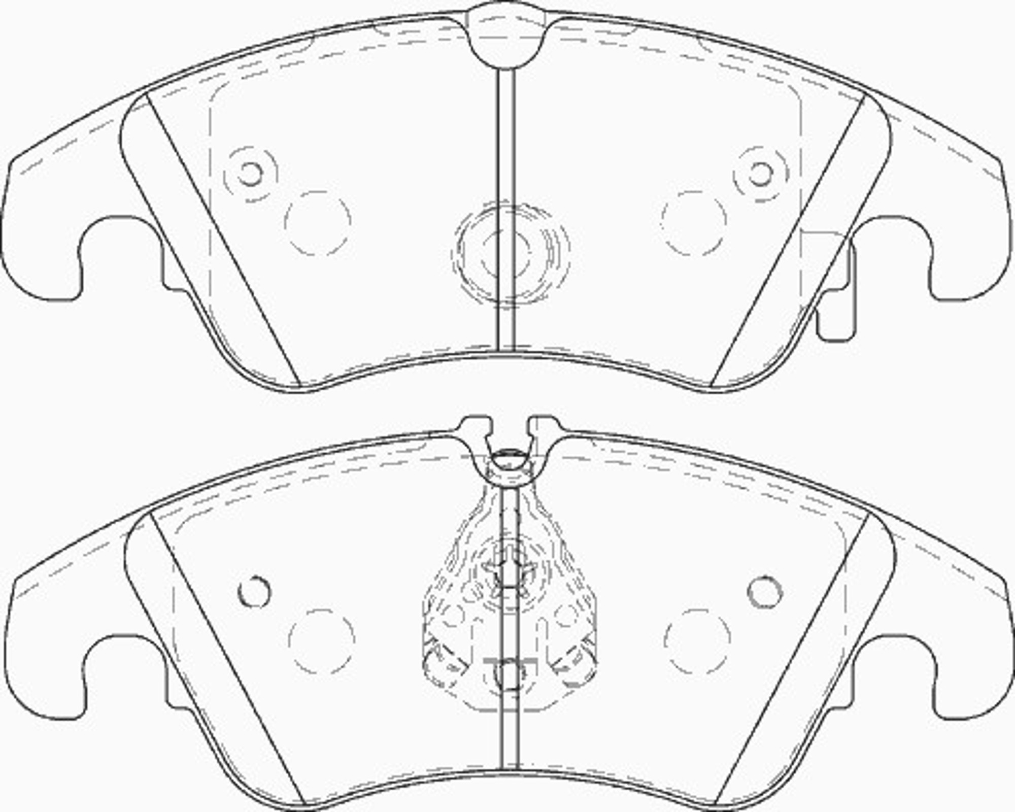 Комплект тормозных колодок дисковый тормоз NECTO FD7458A
