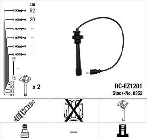 Комплект проводов зажигания NGK 0352