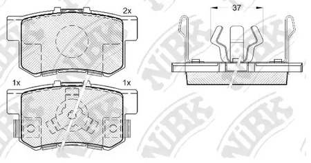 Комплект рулевых тяг NIBK PN8807