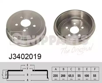 Барабан тормозной NIPPARTS J3402019