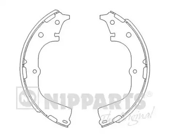 Колодки тормозные NIPPARTS J3502046
