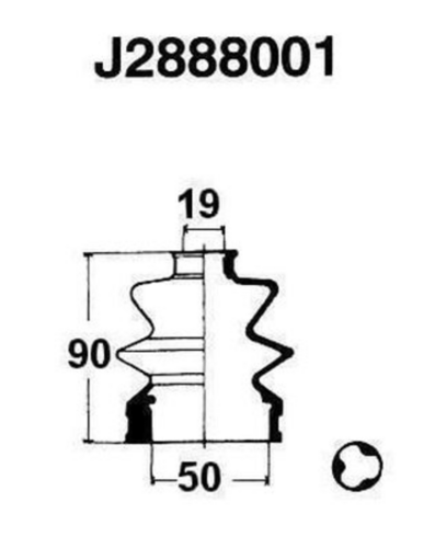 К-кт пыльника шруса NIPPARTS J2888001