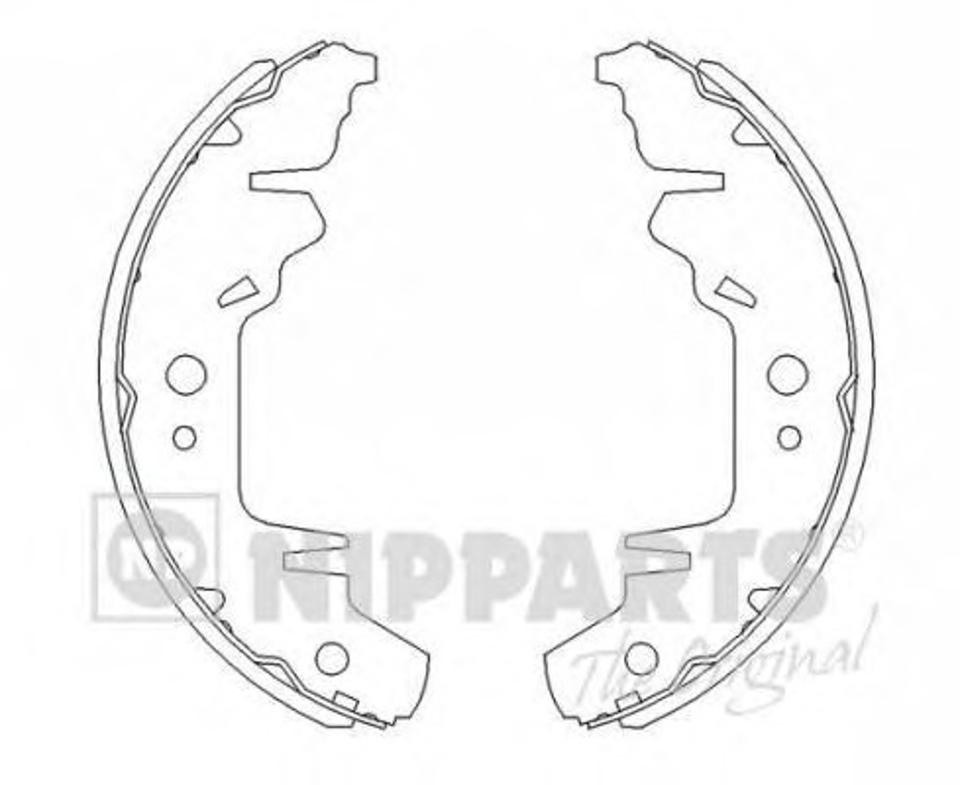 Комплект тормозных колодок NIPPARTS J3500310