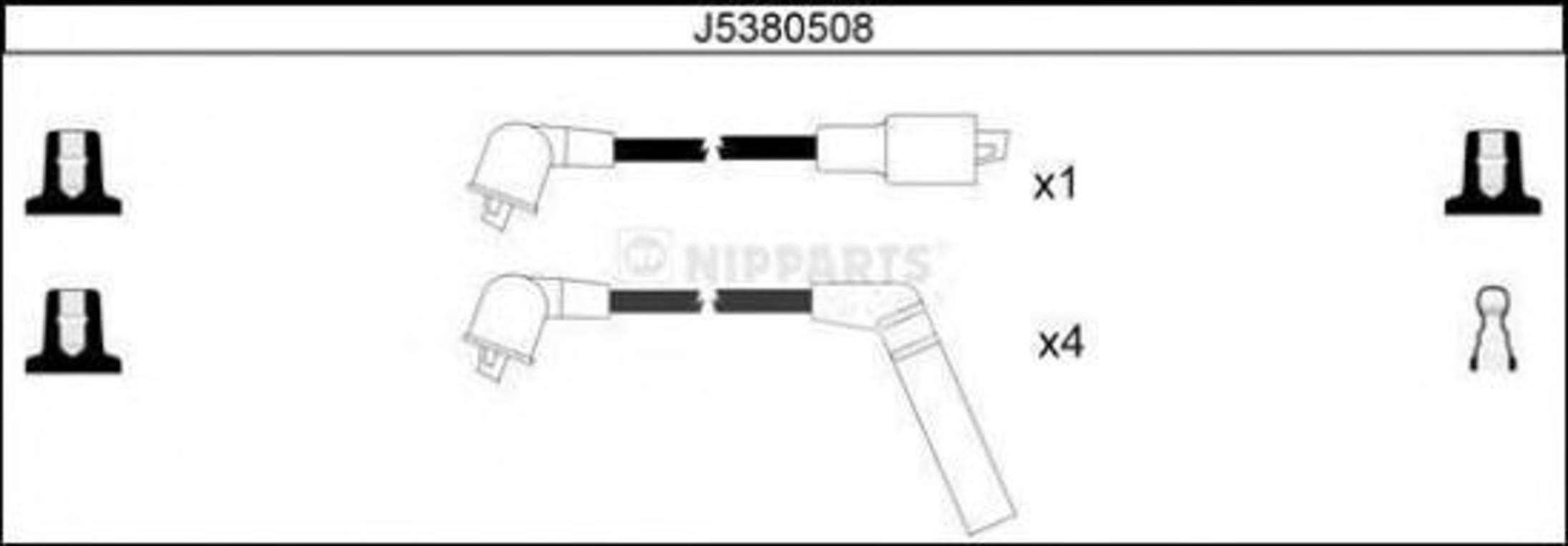 Комплект проводов зажигания NIPPARTS J5380508