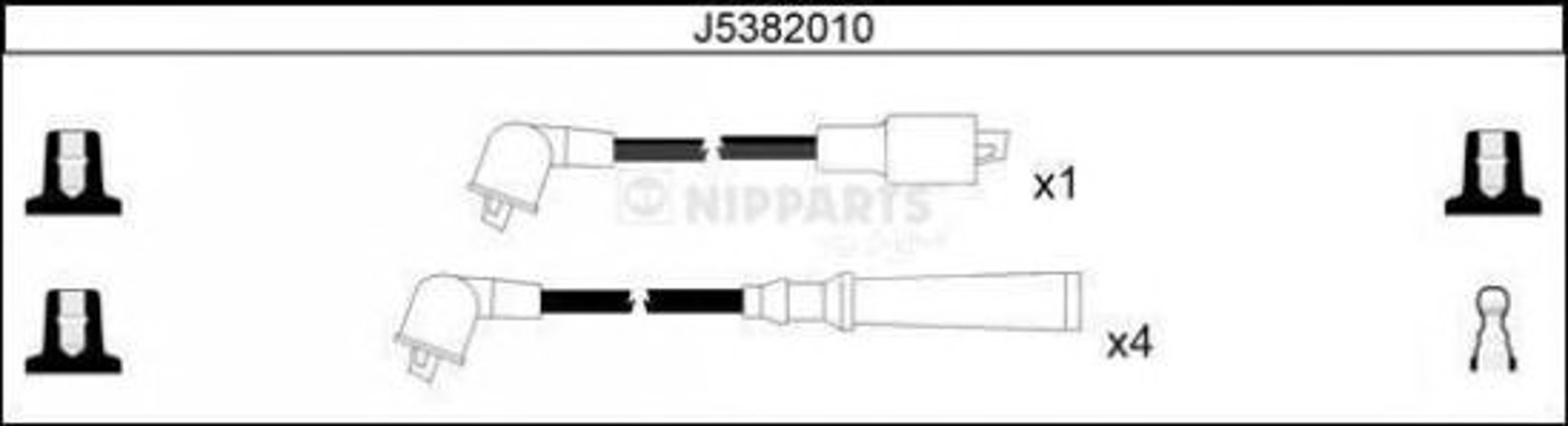 Комплект проводов зажигания NIPPARTS J5382010