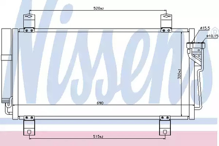 Радиатор кондиционера NISSENS 940032