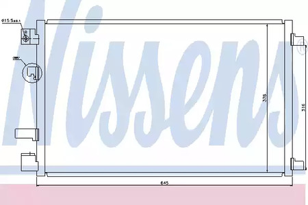 Радиатор кондиционера NISSENS 940040