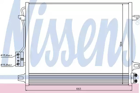 Радиатор кондиционера NISSENS 940098