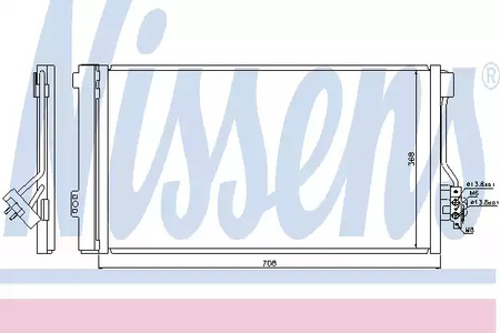Конденсатор кондиционера NISSENS 940178