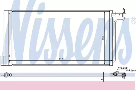 Радиатор кондиционера NISSENS 940181