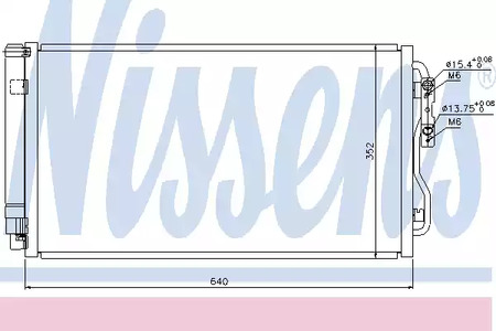 Радиатор кондиционера NISSENS 940236