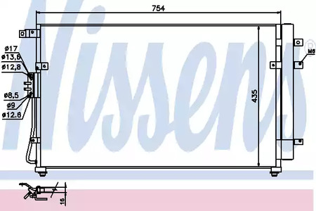 Радиатор кондиционера NISSENS 940269