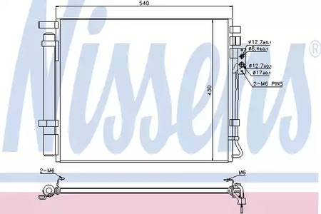 Радиатор кондиционера NISSENS 940272
