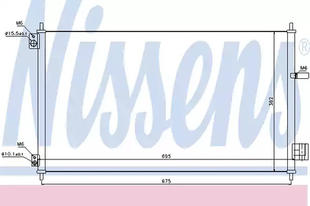 Радиатор кондиционера NISSENS 940293