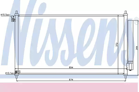 Радиатор кондиционера NISSENS 940341