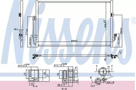 Радиатор кондиционера NISSENS 940556