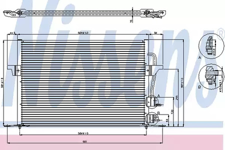 Конденсатор кондиционера NISSENS 94308