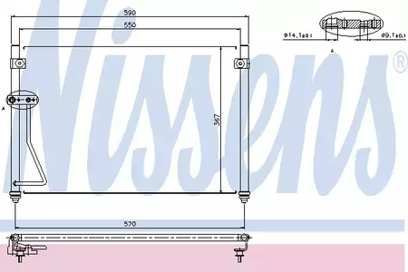 Радиатор кондиционера NISSENS 94428