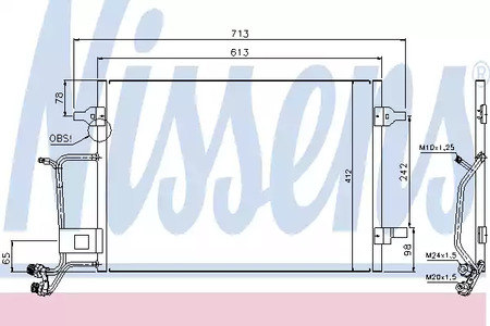 Радиатор кондиционера NISSENS 94593