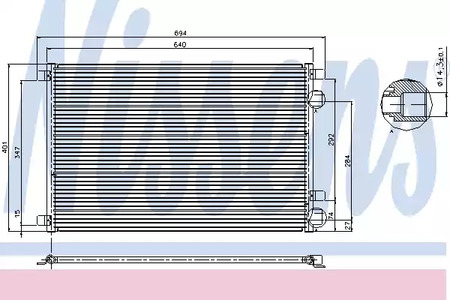 Конденсатор кондиционера NISSENS 94626
