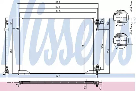 Конденсатор кондиционера NISSENS 94671