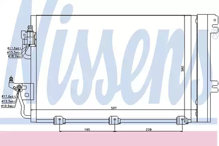 Радиатор кондиционера NISSENS 94767
