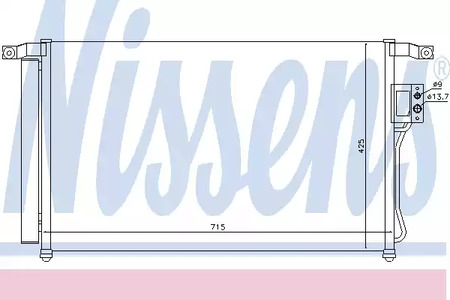 Радиатор кондиционера NISSENS 94869