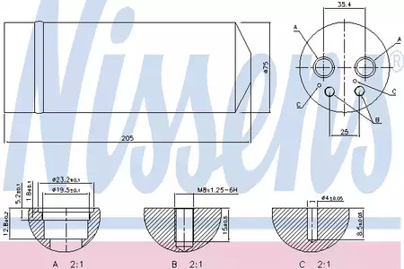 Осушитель кондиционера NISSENS 95314