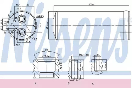 Осушитель кондиционера NISSENS 95352