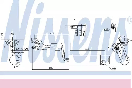 Осушитель кондиционера NISSENS 95448