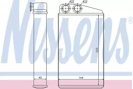 Радиатор отопителя NISSENS 73249