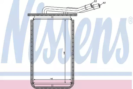 Радиатор отопителя NISSENS 71769
