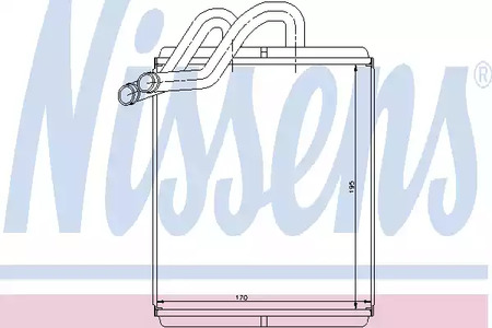 Радиатор отопителя NISSENS 77518