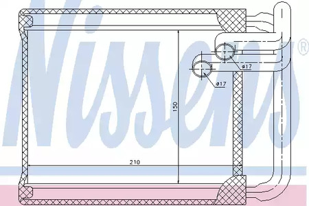 Радиатор отопителя NISSENS 77632