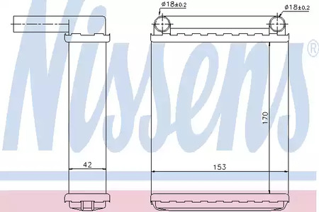 Радиатор отопителя NISSENS 72038
