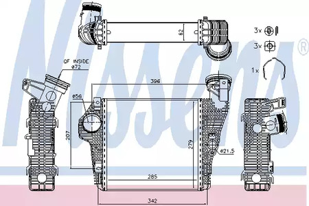 Интеркулер NISSENS 961426