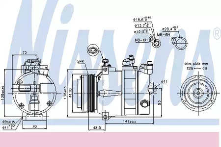 Компрессоры NISSENS 89031