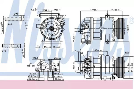 Компрессор кондиционера NISSENS 89590