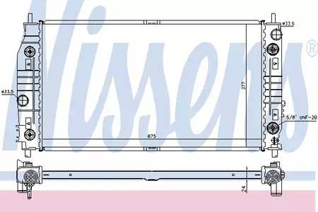 Радиатор системы охлаждения NISSENS 69016