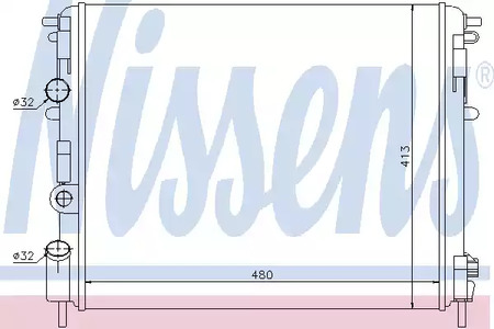 Радиатор системы охлаждения NISSENS 637931