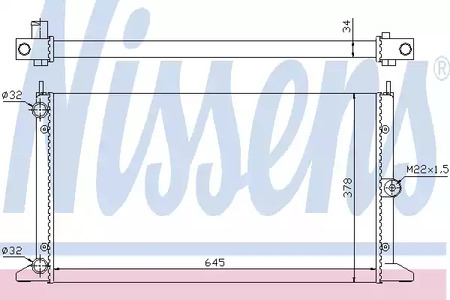 Радиатор системы охлаждения NISSENS 67305