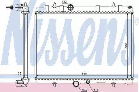 Радиатор системы охлаждения NISSENS 63689A