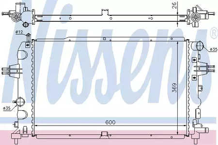 Радиатор системы охлаждения NISSENS 63111A