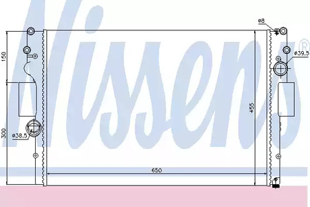 Радиатор системы охлаждения NISSENS 61981