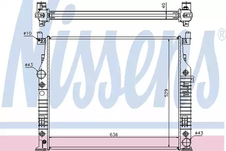 Радиатор системы охлаждения NISSENS 62576A