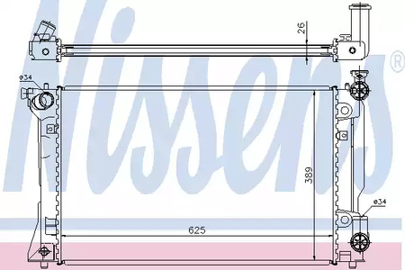 Радиатор системы охлаждения NISSENS 64667A