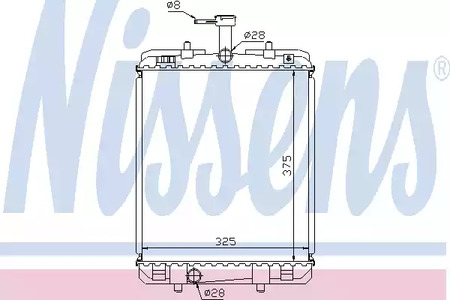 Радиатор системы охлаждения NISSENS 64685