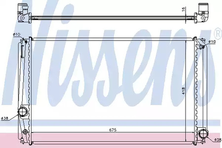 Радиатор системы охлаждения NISSENS 64678A